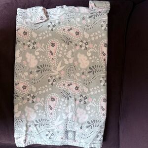100% cotton Balboa Baby Paisley Baby Car Seat Canopy Cover in EUC